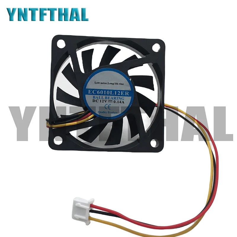 6 Vm 6010 12V 0.14A EC6010L12ER Ventilador de refrigeración de 3 cables - imagen 2