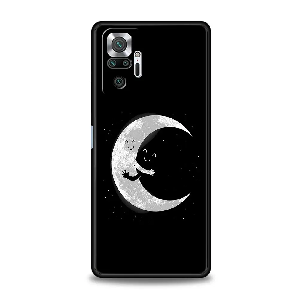 Funda de teléfono para Xiaomi Redmi Note 14 13 12 5G 11 10 Pro Plus 4G 9S 9 14C 13C 12C 10C 9C 9A funda suave de TPU estilo gótico labio negro - imagen 4