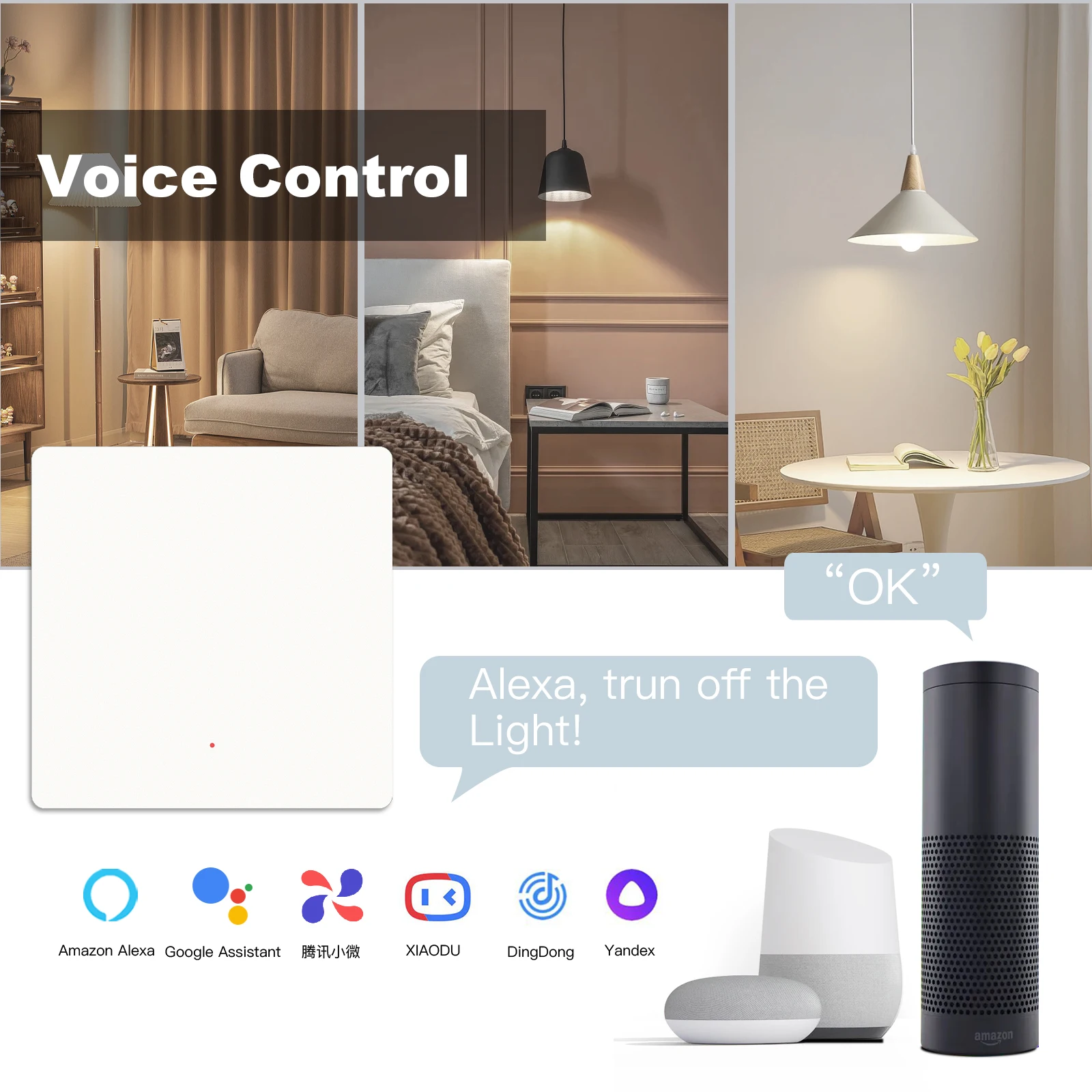 Interruptor de botón BSEED Zigbee, 1/2/3 entradas, 2 vías, interruptor de luz de pared, rebote automático, interruptor inteligente para persiana de cortina, requiere Neutral - imagen 5