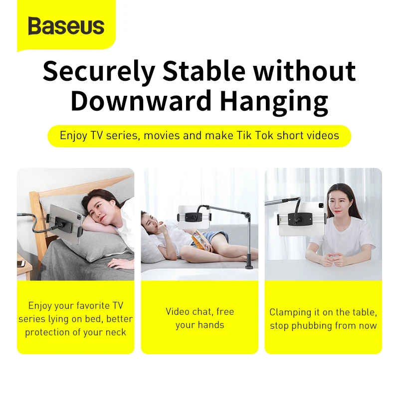 Baseus Soporte Móvil Flexible 360° – Brazo Articulado para Escritorio - imagen 5