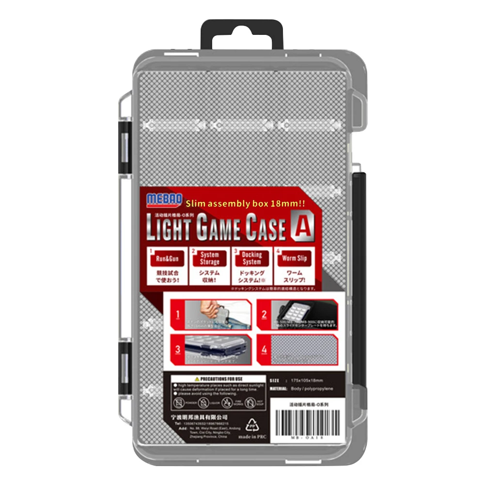 Caja de aparejos de pesca portátil, cajas de almacenamiento para anzuelos y señuelos, caja impermeable de doble cara, contenedor de cebo de pesca, accesorios de pesca - imagen 4