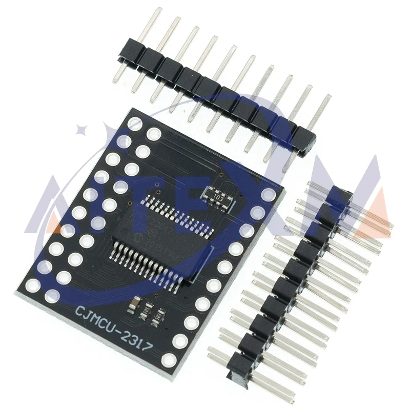 Interfaz I2C negra MCP23017, módulo de extensión de E/S de 16 bits, placa Pin, convertidor IIC a GIPO, fuente de alimentación de unidad 25mA1 para Arduino - imagen 3