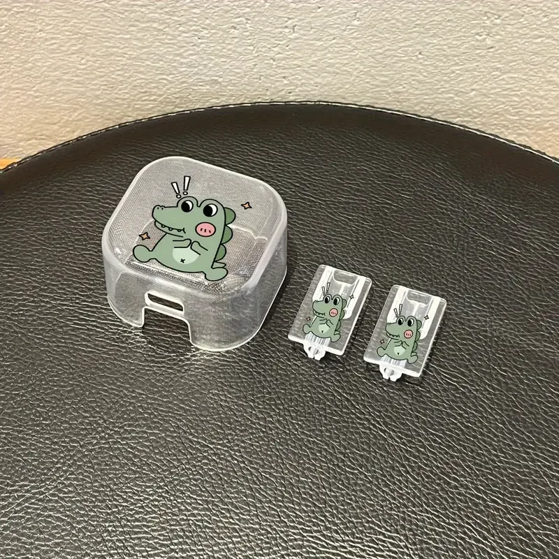 Funda protectora de cargador con patrón de dinosaurio de dibujos animados para iPhone, adaptador USB con enchufe triangular de 20W, accesorios enrolladores de gestión de cables - imagen 2