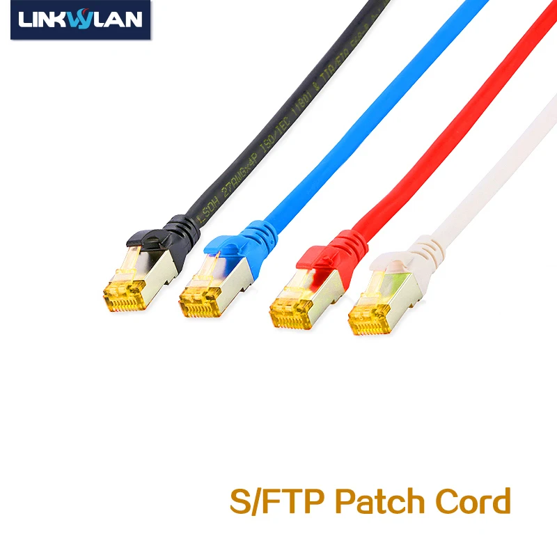 Cable de parche blindado LSOH Ethernet Cat 6A, 10G, CAT6A, SFTP, 0,25/0,5/1/2/3/5/10M, paquete de 5 unidades - imagen 2