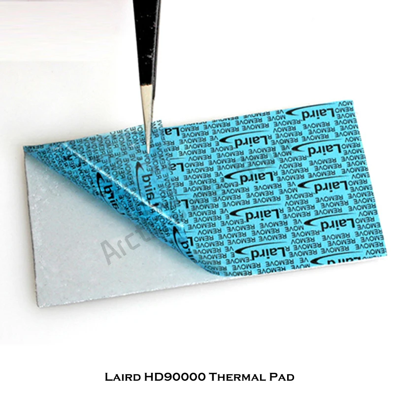 Laird-almohadilla térmica Tflex HD90000 M2 SSD RTX 3000 3080 3090 GPU Memory 7,5 W/mK, junta de silicona conductora de calor 40x80mm/100x100mm - imagen 4