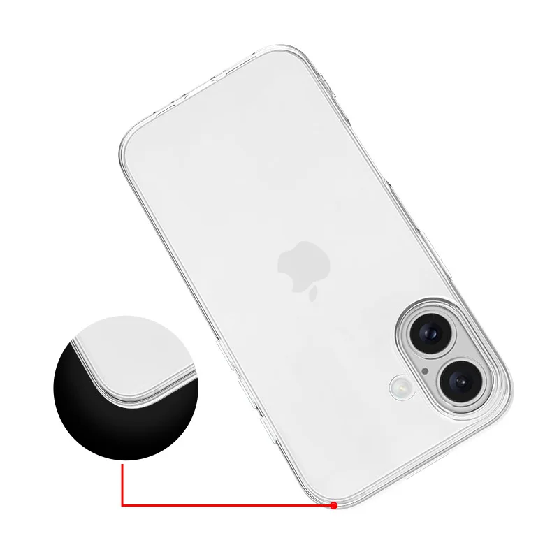 Funda de teléfono suave de silicona ultrafina TPU para iPhone 17 Pro Max carcasa delgada transparente para Apple 17 Air 17ProMax 17Air a prueba de golpes - imagen 4