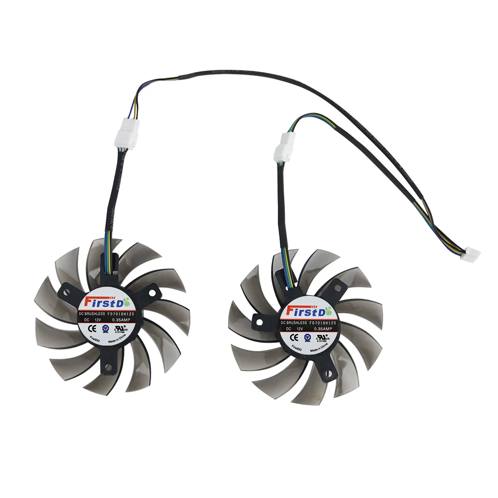 Reemplazo del ventilador de la tarjeta de vídeo para ASUS GTX 1050 Ti 760 660 750 Ti R7 260X 75MM PLD08010S12H ventilador de refrigeración de repuesto de la tarjeta gráfica - imagen 3