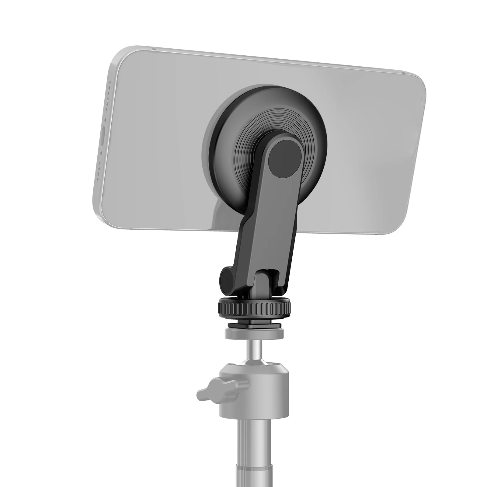 【11.11 Sale】Magnetic Phone Tripod Mount, Cold Shoe & 1/4" Thread for  15-12/, Portable 3-in-1 Holder - imagen 2