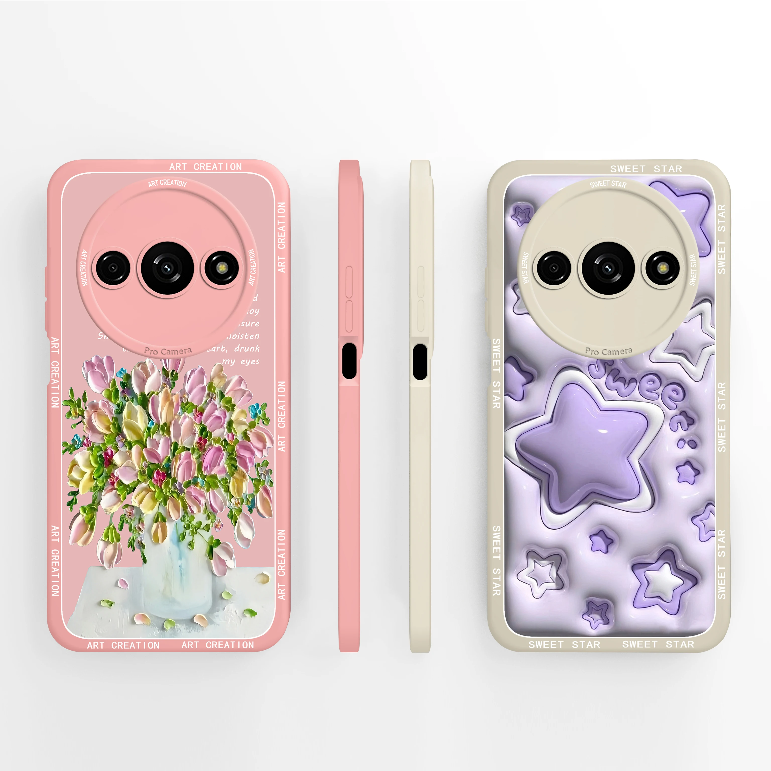 Funda de teléfono para Xiaomi Redmi A3 A3X Poco C61 4G, funda protectora de silicona de estilo creativo bonito para RedmiA3X PocoC61 Fundas Coque