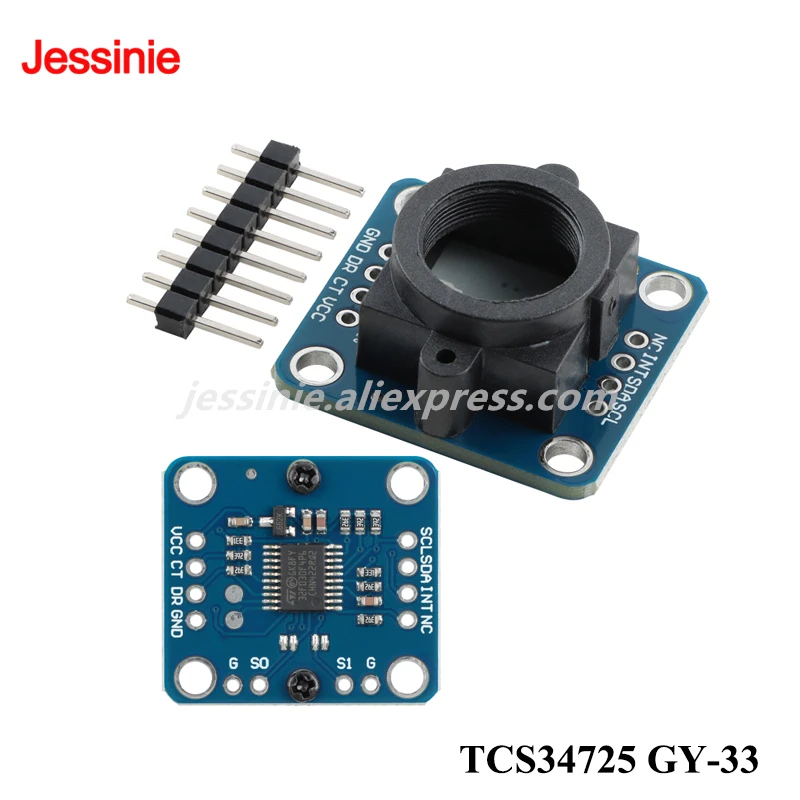 TCS34725 GY-33 TCS3200 GY-31 TCS3200 Módulo de Sensor de reconocimiento de detección de Color de lectura portátil serie Luz de Color programable - imagen 3