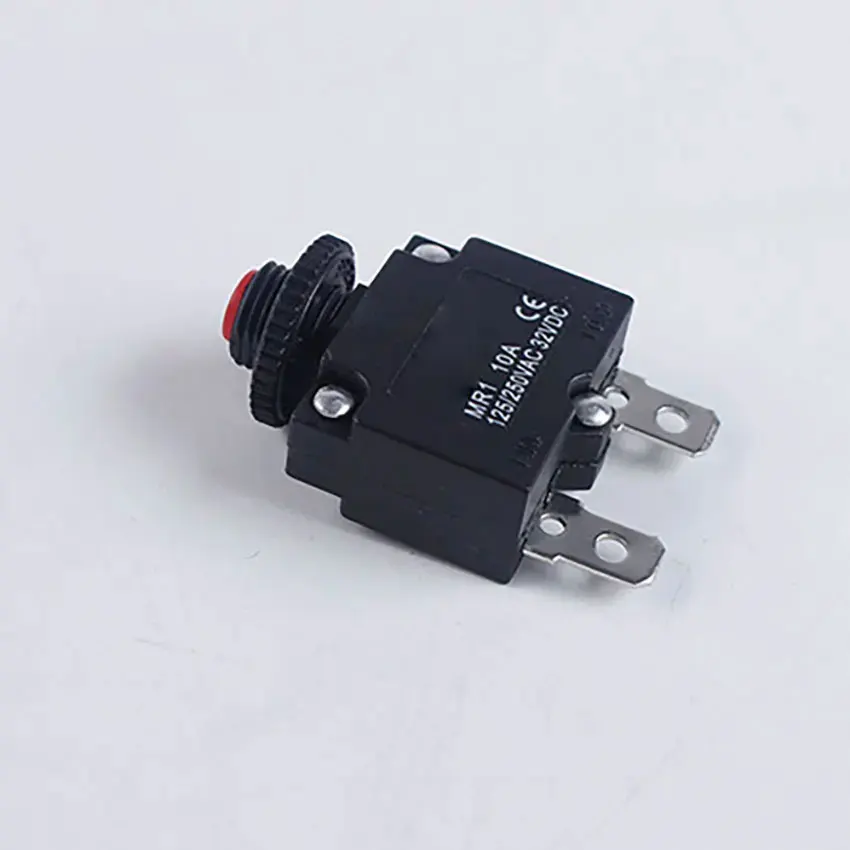 Interruptor térmico de 1 pieza, pulsador protector de sobrecarga, MR1, 3A,4A,5A,6A ,7A,8A,10A,15A,16A,18A,20A,25A ,30A - imagen 5