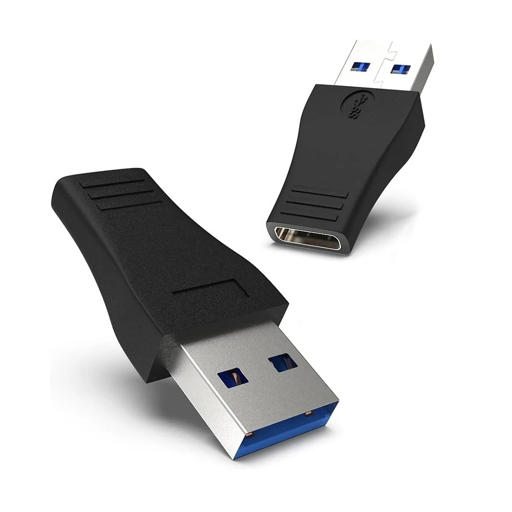 Adaptador USB 3,0 a USB C OTG, 2 uds., tipo C hembra a macho, carga rápida, sincronización de datos de 5Gbps para teléfono móvil, tableta, PC, auriculares