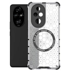 Para Huawei Honor 200 Pro 5g anillo magnético contraportada funda de teléfono anillo Magsafe lente de carga inalámbrica proteger fundas Coupe a prueba de golpes