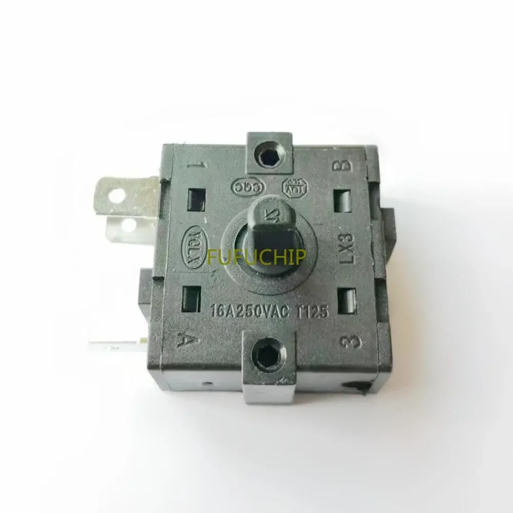 Original nuevo 100% 25T125 serie interruptor de selección rotativa de calefacción engranaje de circulación 5 pines 3 pines 4 engranajes 16A - imagen 2