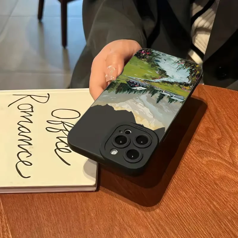 Funda de teléfono con pintura de paisaje Rural para Samsung Galaxy S25 Ultra S24 S23 S22 S21 Plus S20 FE A55 A54 A35 A15 funda suave de silicona - imagen 4