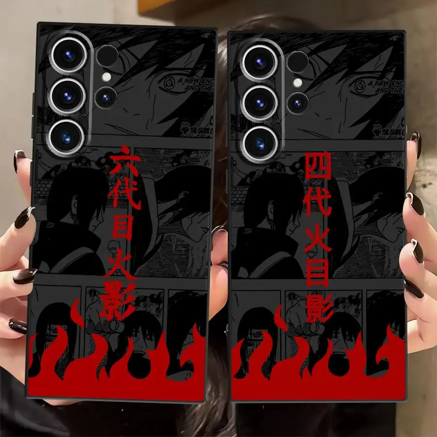 Funda para Samsung Galaxy S21 FE S20 S24 Plus S25 Edge S23 Ultra Black Soft Phone Cover Personajes de dibujos animados y anime