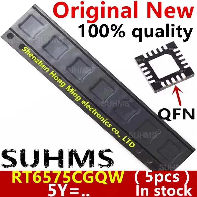 (5 piezas) 100% nuevo RT6575CGQW RT6575C para código: 5Y =.. QFN-20