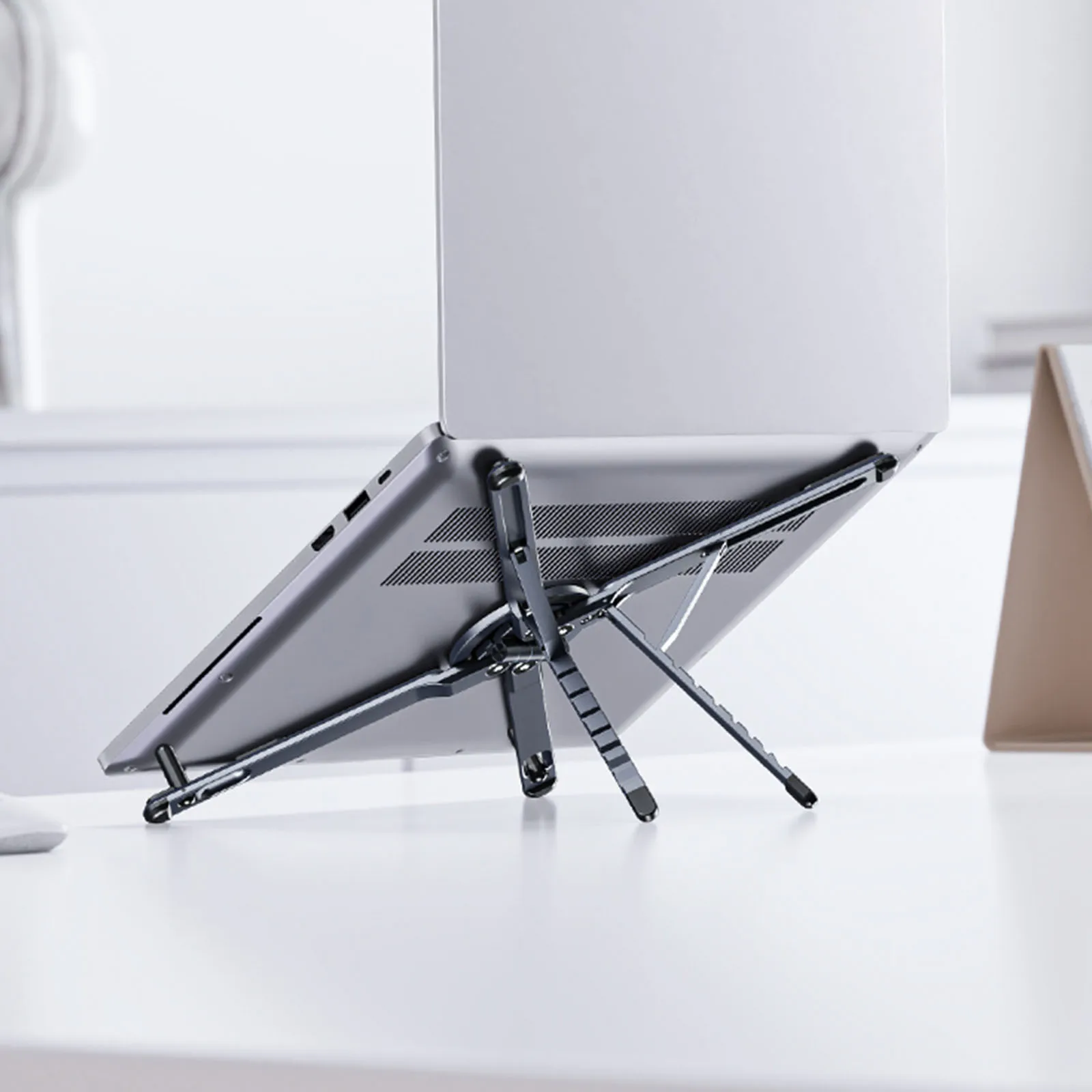 Soporte Plegable Magnético Multiforma Ajustable para Tablet de Escritorio, Soporte Portátil para iPhone, iPad, Tablet y Laptop - imagen 4