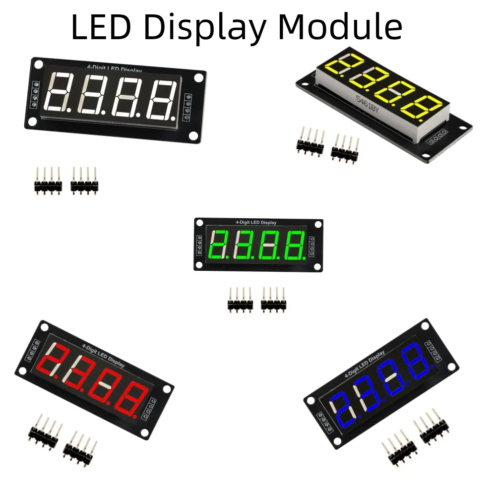 Módulo de tubo digital LED de 4 dígitos de 0,56 pulgadas Controlador TM1637 Módulo de pantalla digital de conexión de serie perfecta