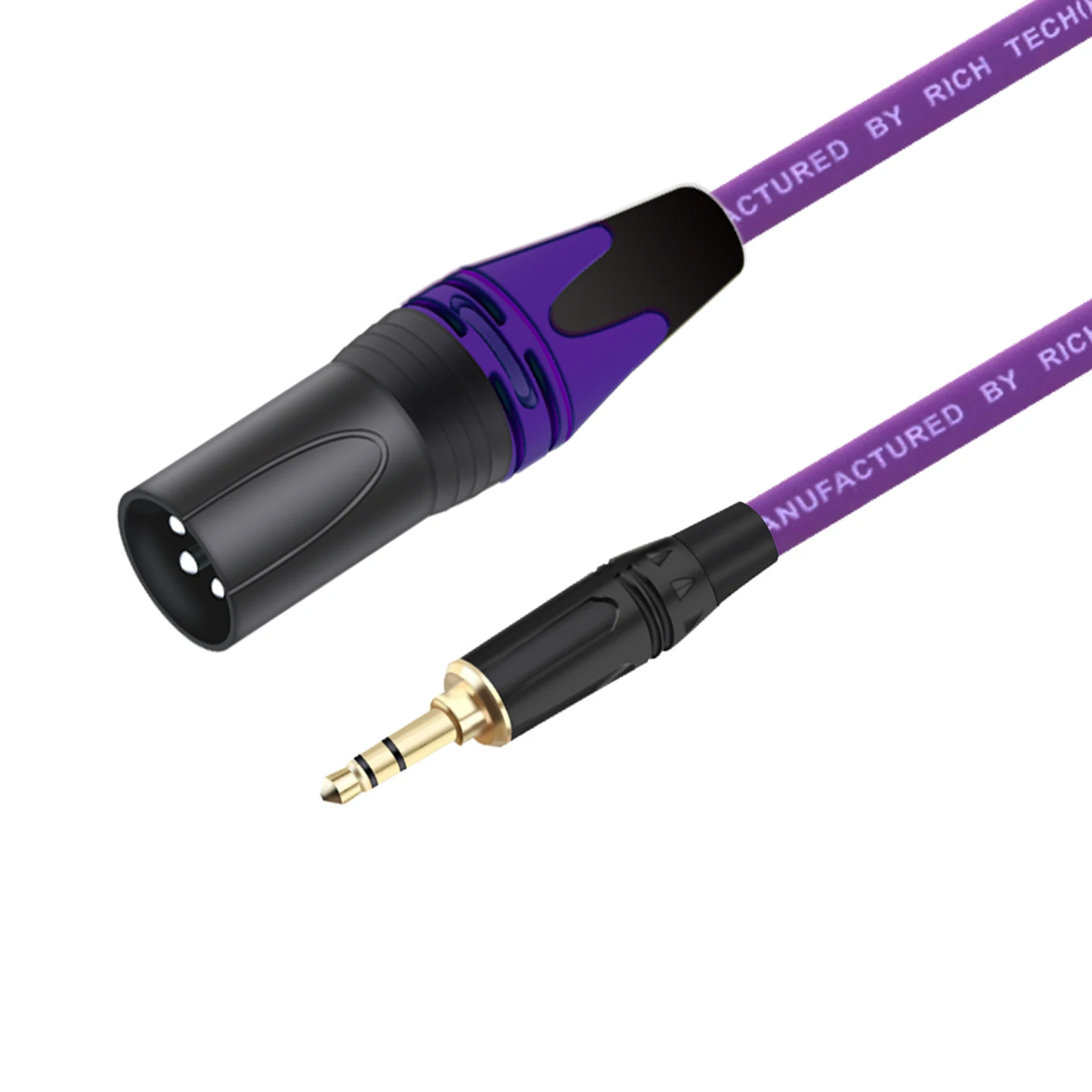 GuerGuo-Cable de Audio de 3,5mm a 3 pines XLR hembra/macho, Mini Jack equilibrado de 1/8 pulgadas, estéreo TRS macho a micrófono XLR, 0,3 M-15M - imagen 3