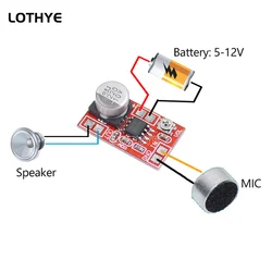 Amplificador Micrófono Electret Mini Placa DIY Volumen Ajustable