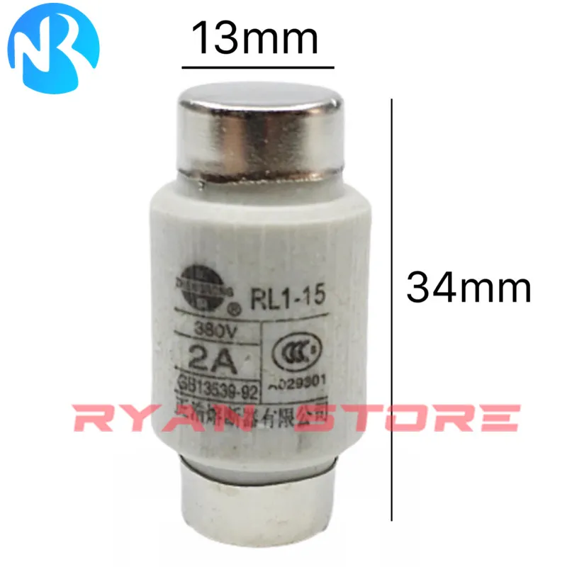 10 Uds RL1-15 tubo de núcleo de fusible en espiral RL1 15 2A 3A 4A 5A 6A 8A 10A 15A 380V - imagen 5