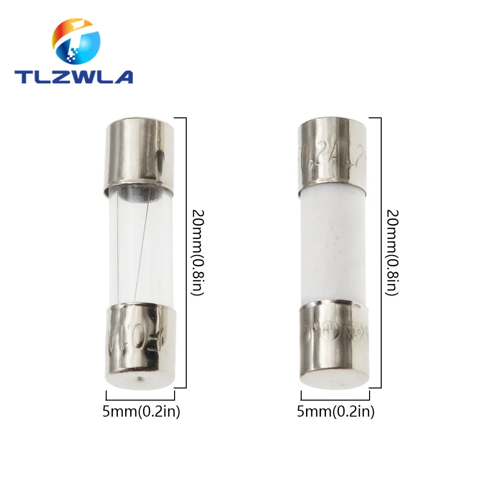 Fusibles de tubo de vidrio de soplado rápido para coche, Kit surtido de fusibles de cerámica de 5x20 con caja, 150 piezas, 5x20mm, 0,1a-30A, 15 tipos - imagen 5