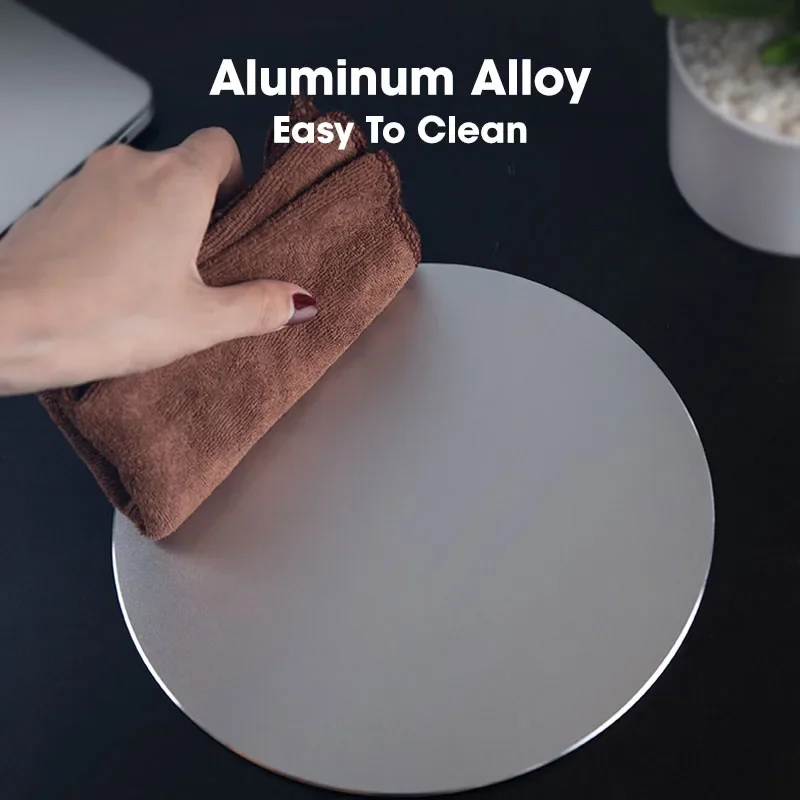 Aluminum Alloy Mouse Pad Gamer Protable Gaming Mouses Mat Mousepad Hard Mause Pads for Computer Laptop PC Accessories - imagen 5