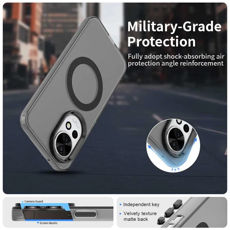 Para Huawei Nova 13 funda para Huawei Nova 13 12 funda Color caramelo translúcido mate magnético a prueba de golpes parachoques para Nova 13 Nova 12 - imagen 5