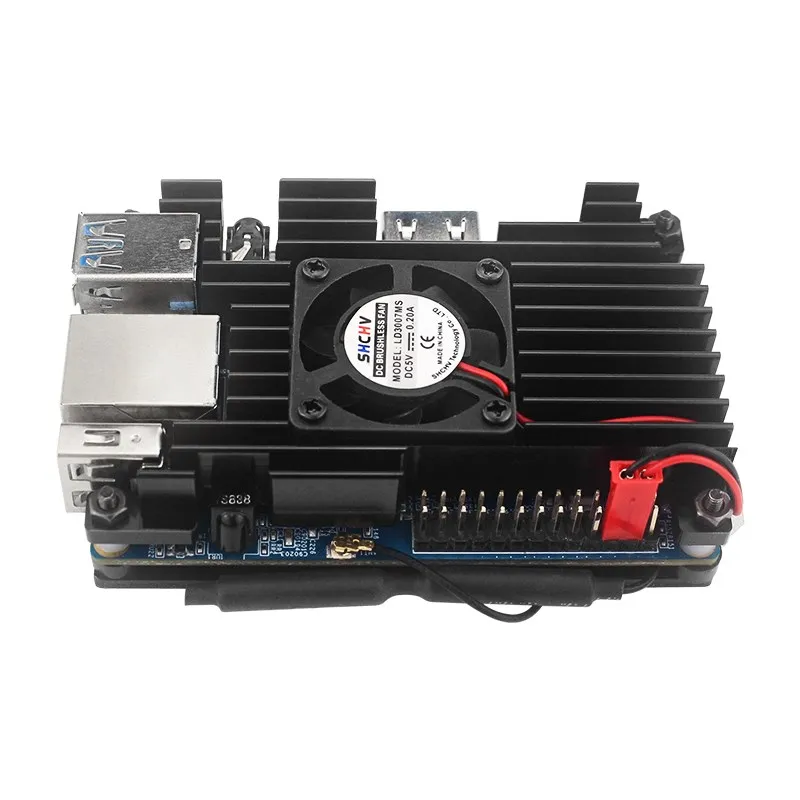 Naranja Pi 3 LTS-carcasa de disipación de calor, carcasa de aluminio blindada de Metal, refrigeración pasiva, Enclouse con ventilador para Orange Pi 3 LTS - imagen 4