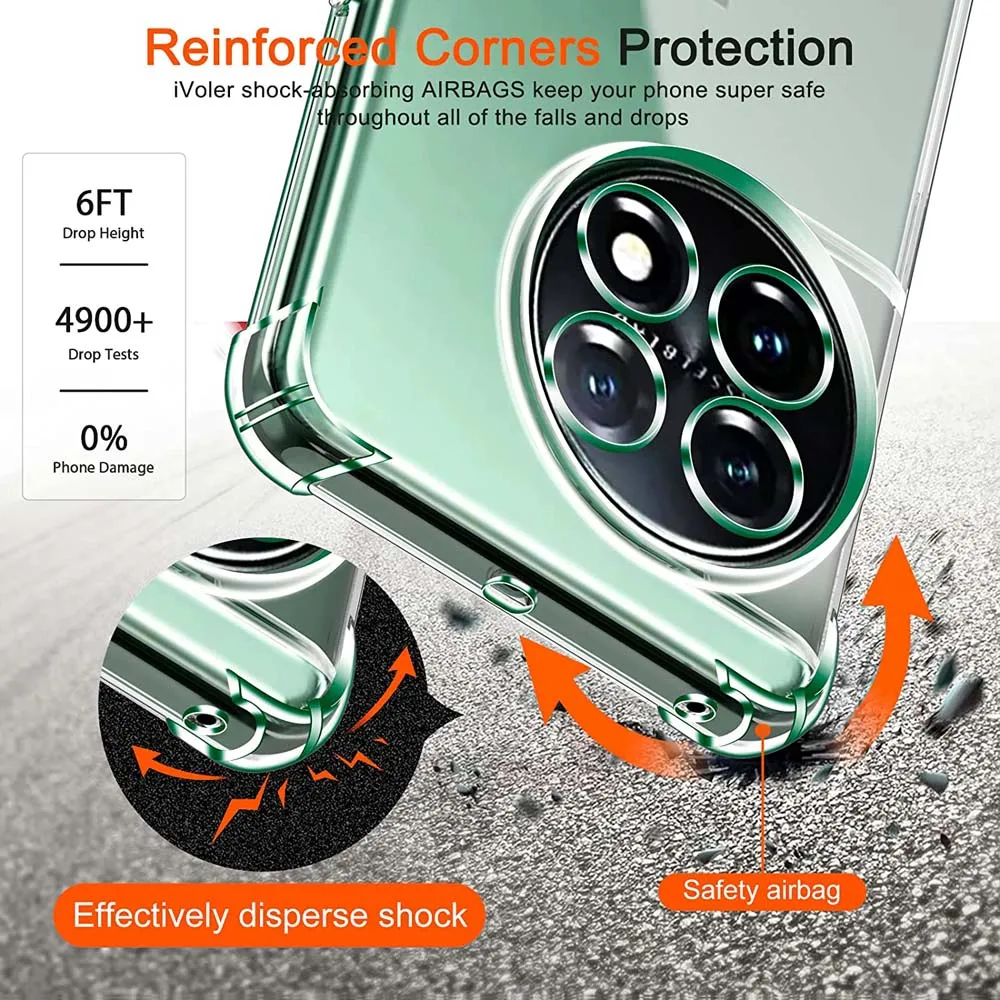 Funda transparente con bolsa de aire de 1,5 MM de espesor para OnePlus 11 5G 11R 10T 10R 10 Pro 9 Pro 1+ 8 8T One Plus 7T, funda de silicona a prueba de golpes para teléfono - imagen 2