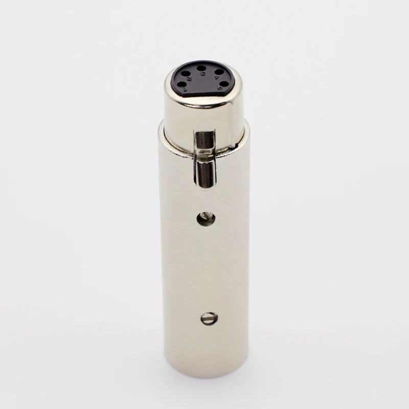 1 Uds alta calidad XLR 3 pines macho a 5 pines DMX hembra convertidor adaptador de Audio para Cable de luz de escenario conector de audio de micrófono - imagen 5