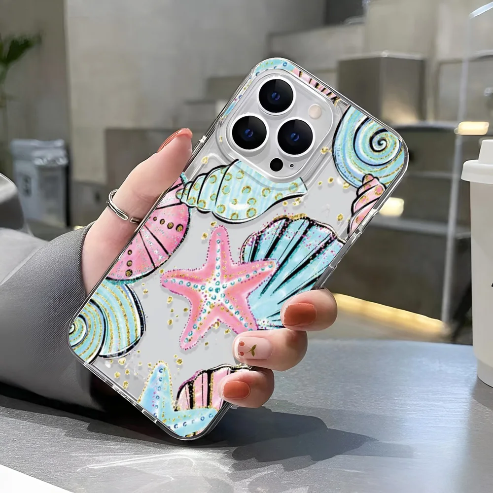 Funda de teléfono transparente de lujo para niñas, funda transparente a prueba de golpes para Apple iPhone 16 15 14 13 12 11 Pro Max SE 2020 - imagen 5