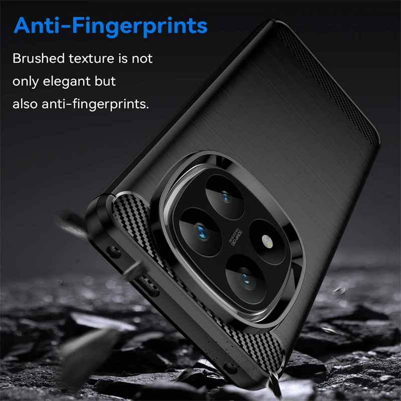 Para Redmi Note 14 Pro 5G funda Xiaomi Redmi Note 14 Pro 5G Capas parachoques fibra de carbono TPU Fundas suaves Redmi Note 14 Pro 5G - imagen 4