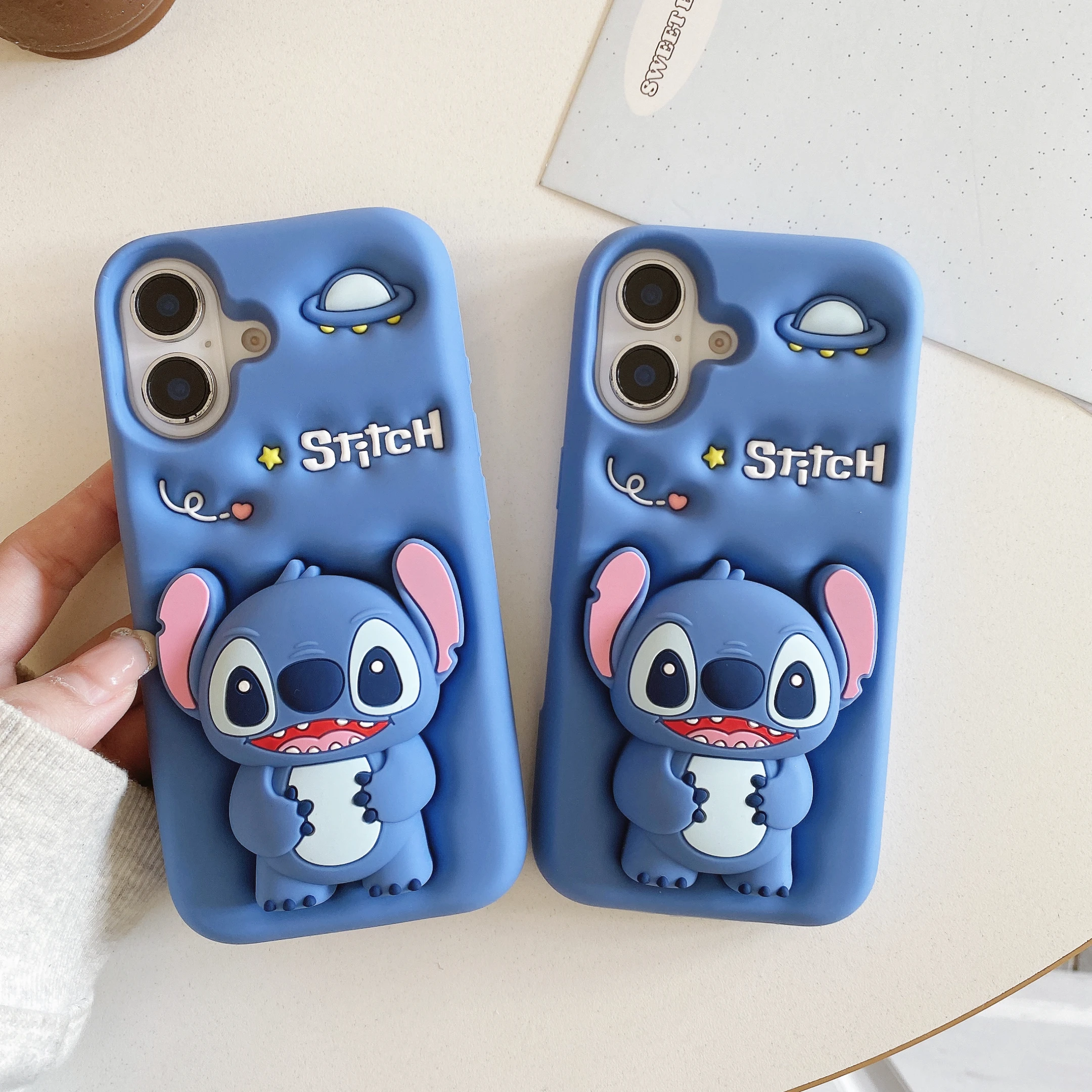 Para iPhone 16 15 14 13 12 11 Pro Max Stitch toca su soporte de punto de vientre funda suave de silicona