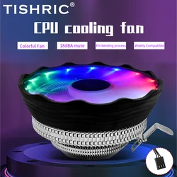 TISHRIC Ventilador CPU 120 mm RGB PWM LGA 1700/1200 AM4