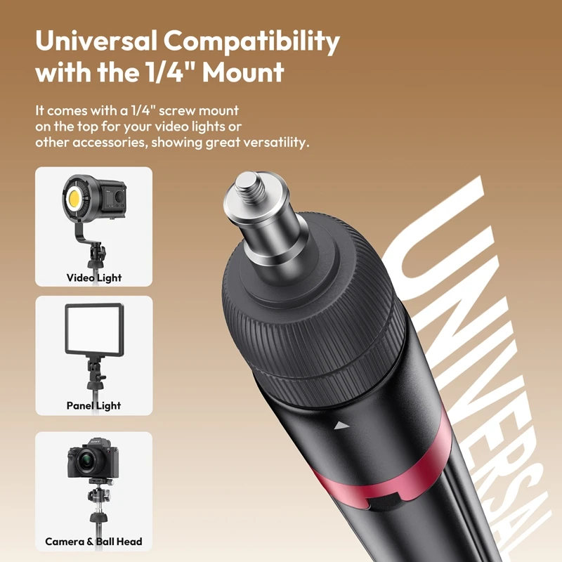 Ulanzi AT-05 trípode con soporte de luz de 2M para cámara de luz de Panel de luz Cob de 40W Pro 120W 200W con tornillo de 1/4 "para Kit de estudio de fotografía - imagen 5