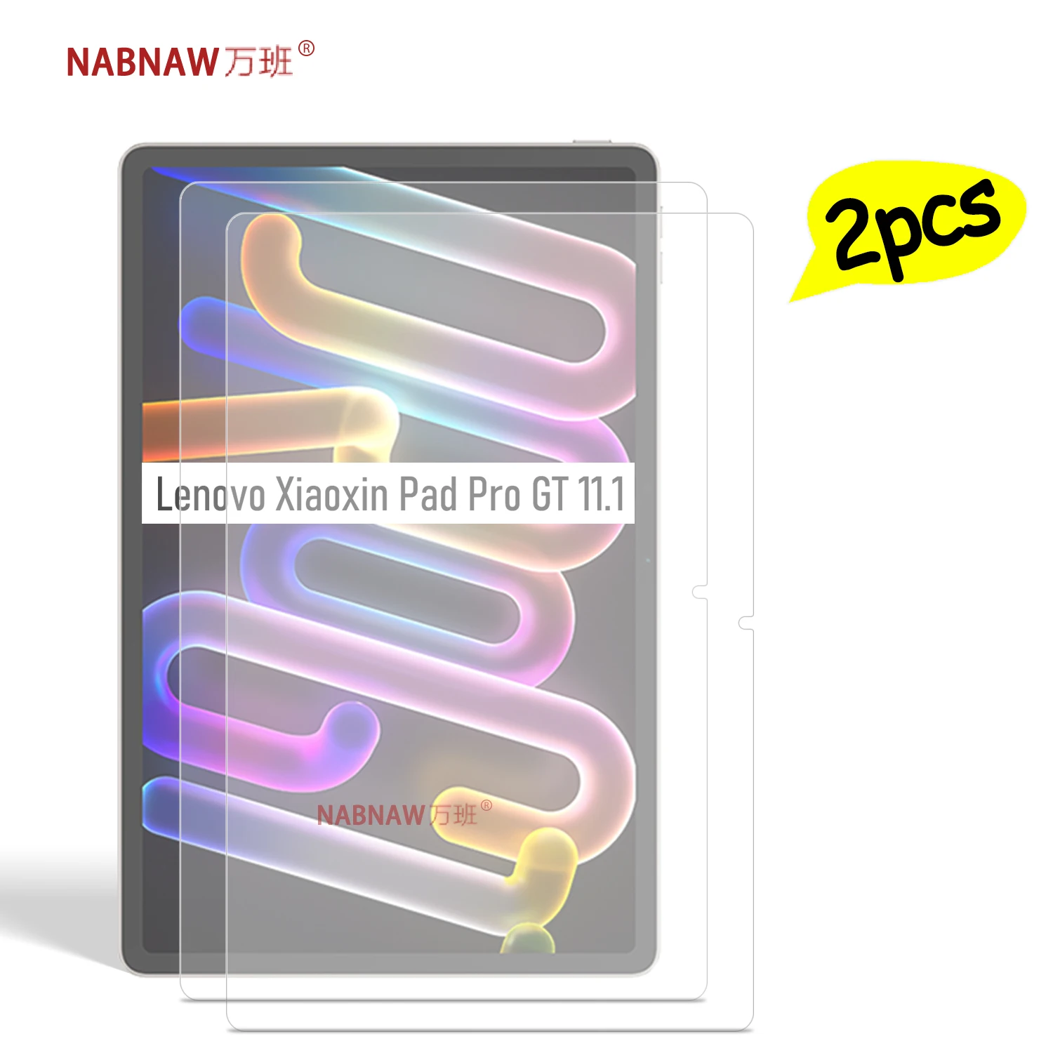 Para Lenovo Xiaoxin Pad Pro GT Full HD Protector de pantalla de película de vidrio templado en Xiaoxin Pad GT Pro 11,1 cubierta a prueba de arañazos paquete de 2 - imagen 3