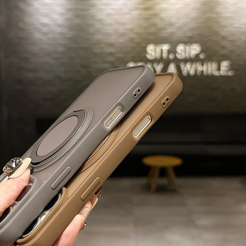 360 °   Soporte magnético de Metal giratorio para coche, funda de teléfono a prueba de golpes con carga inalámbrica para iPhone 17 Pro Max 17, contraportada de aire - imagen 5