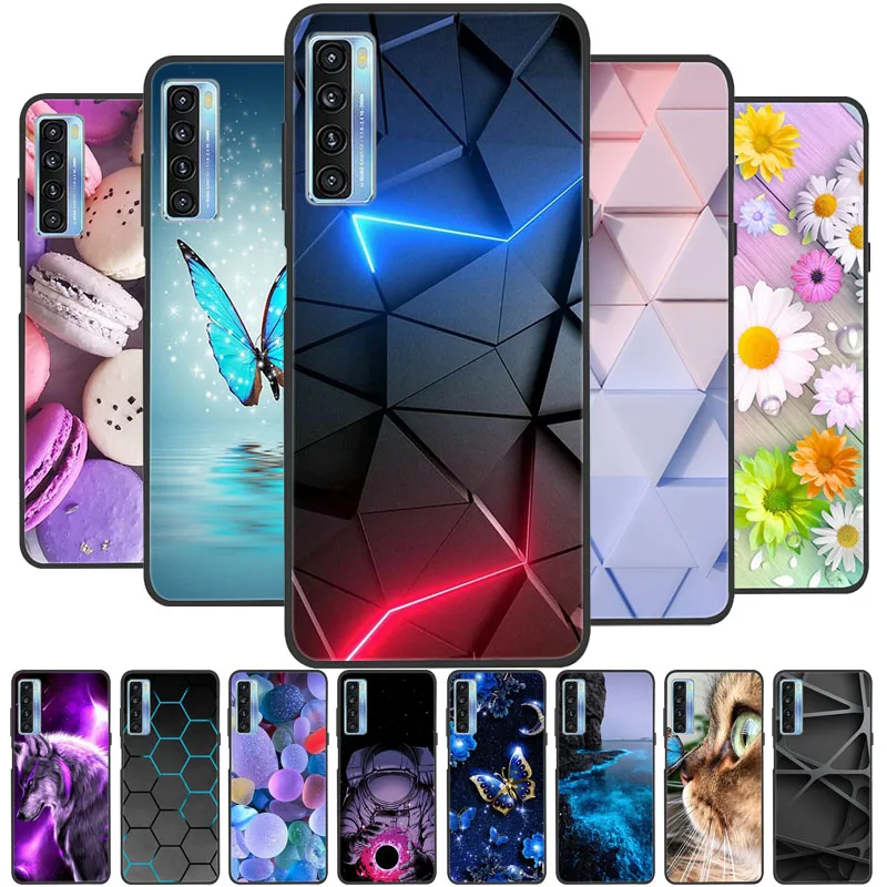 Para TCL 20 5G / 20S / 20L Plus fundas de teléfono funda suave de TPU para TCL 20L Plus lindo bolso de concha pintado de dibujos animados de moda para TCL 20 5G