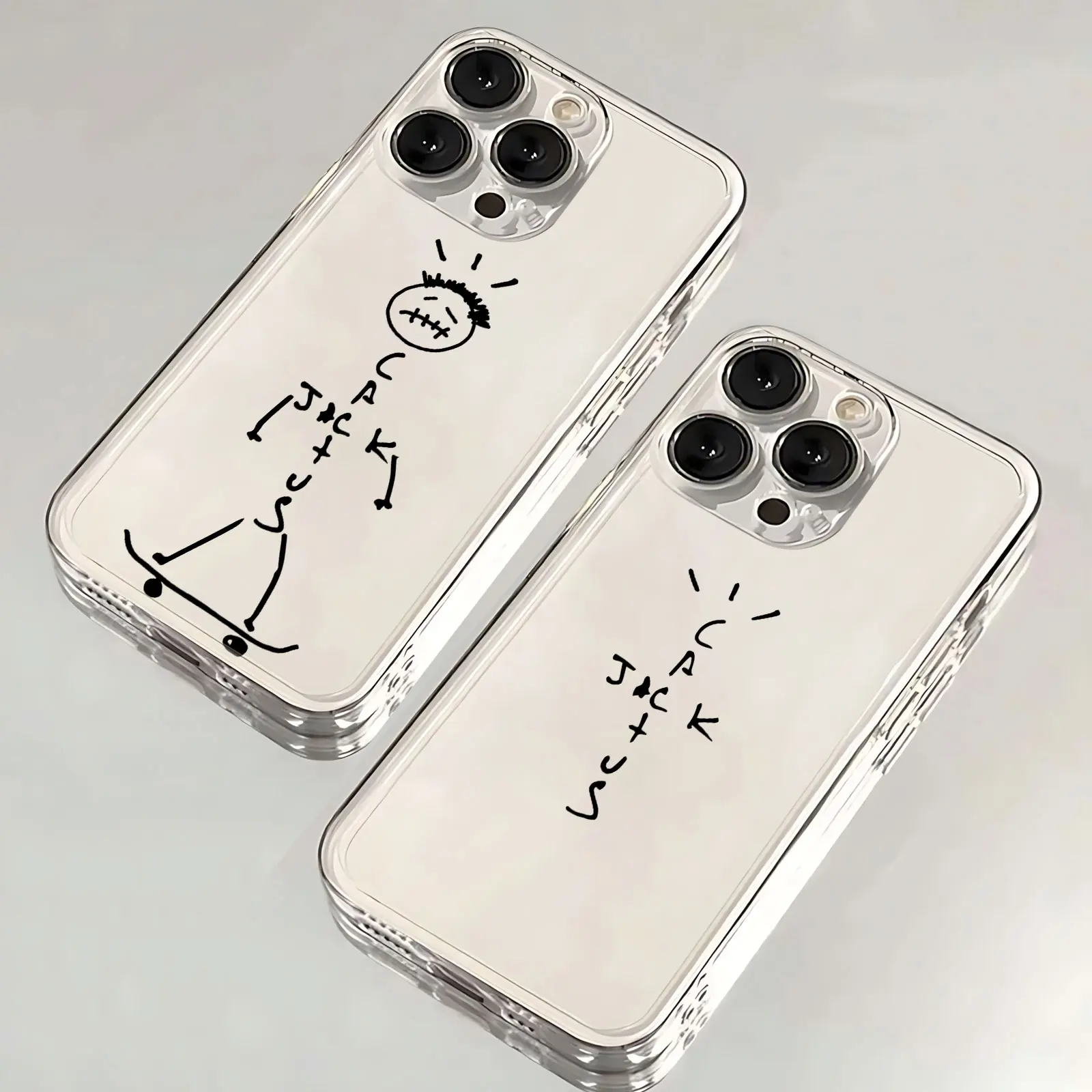 Funda de teléfono de lujo Travis Scott Cactus Jack para iPhone 16 15 14 13 12 11 Mini Pro Max X XR XSMax 7 8 Plus SE20 cubierta transparente