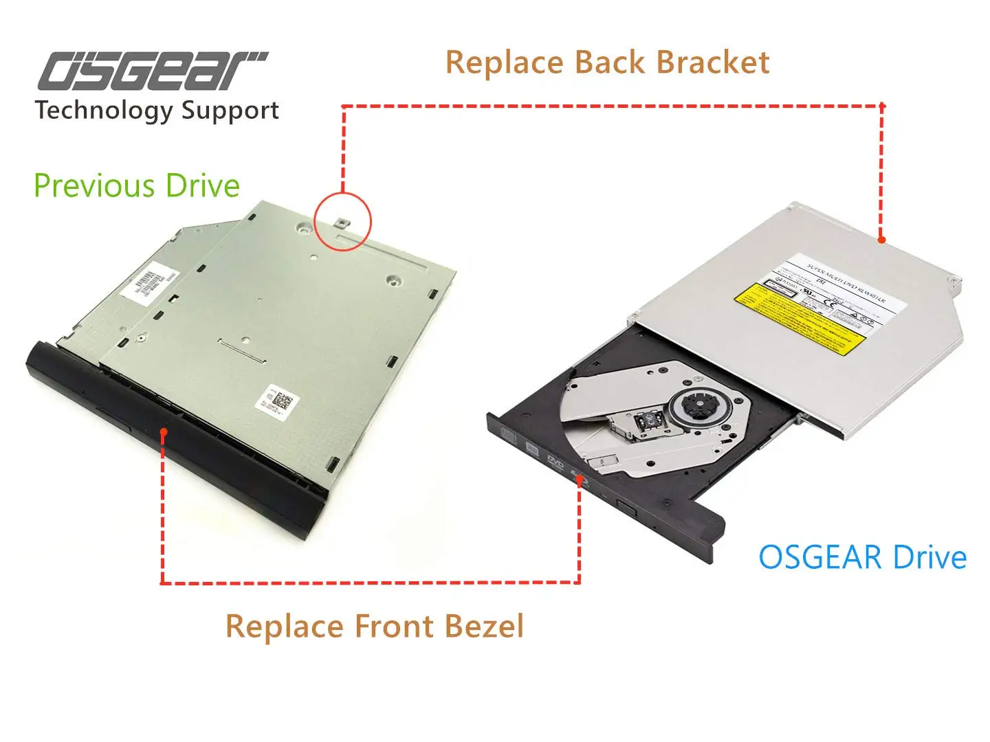 Grabadora DVD interna SATA 8X – 9,5mm Delgada Super Multi - imagen 5