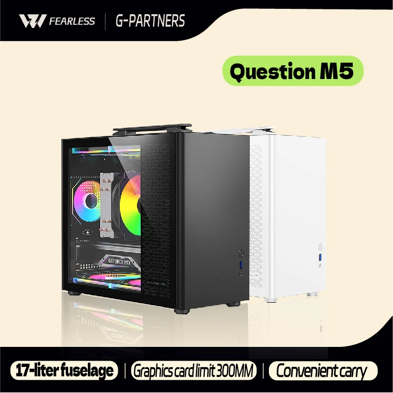 Question M5 funda de PC M-ATX caja de ordenador portátil placa base ITX ATX/SFX fuente de alimentación soporte U3 escritorio MINI chasis pequeño