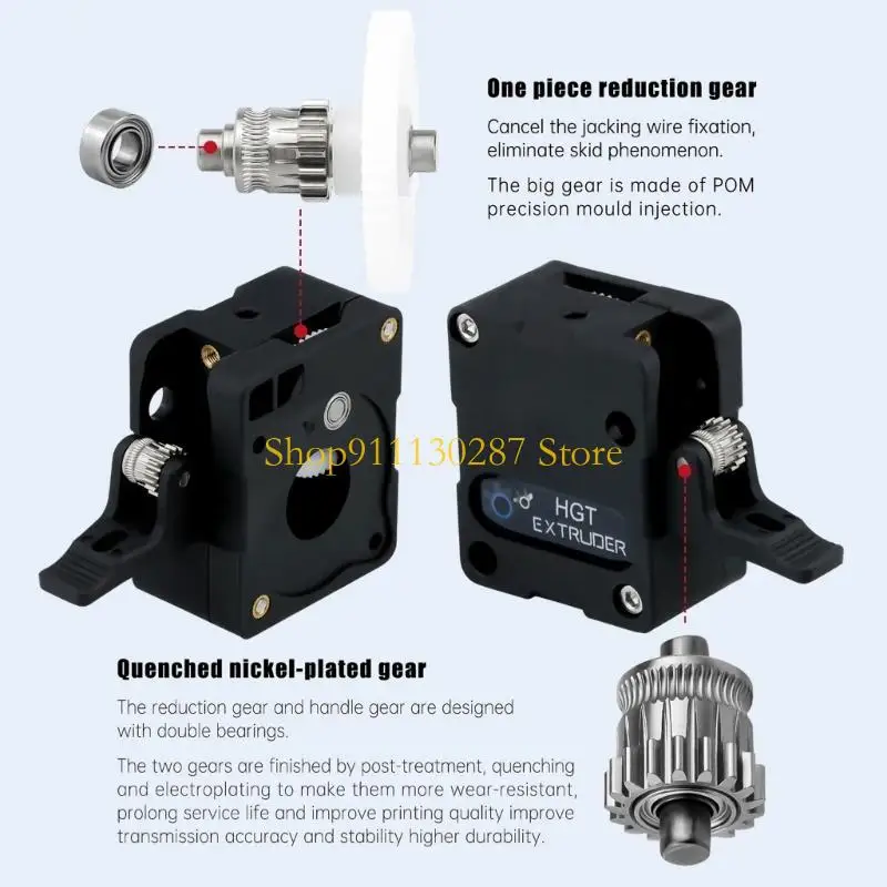 J1HC Impresora Parte All-in Gear HGT Dual Drive Extruser para Ender-3 Ender-6 - imagen 2