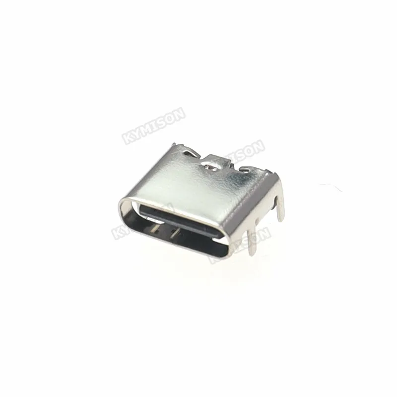 50pcs/lot Type C 6 Pin USB SMT Socket Connector USB 3.1 Type-C Female Placement SMD DIP For PCB design DIY high current charging - imagen 2