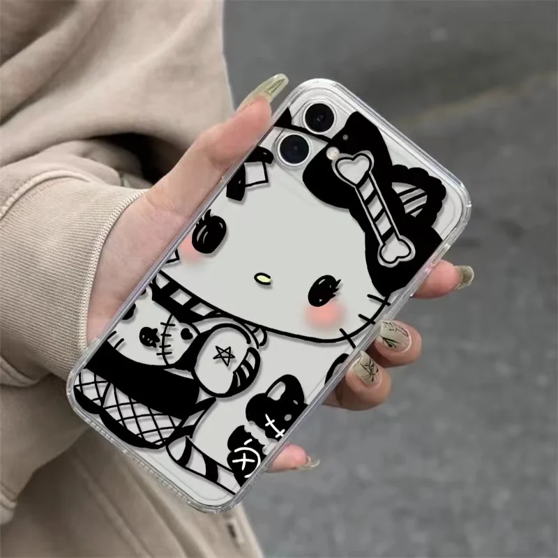 Funda de Tpu de dibujos animados de Kuromi Kitty para Realme C53 C55 C33 C21 C25 C21Y C25Y C35 C67 C20 C51 C12 C15 C20 C30 C31 12 Pro Note 50 - imagen 4