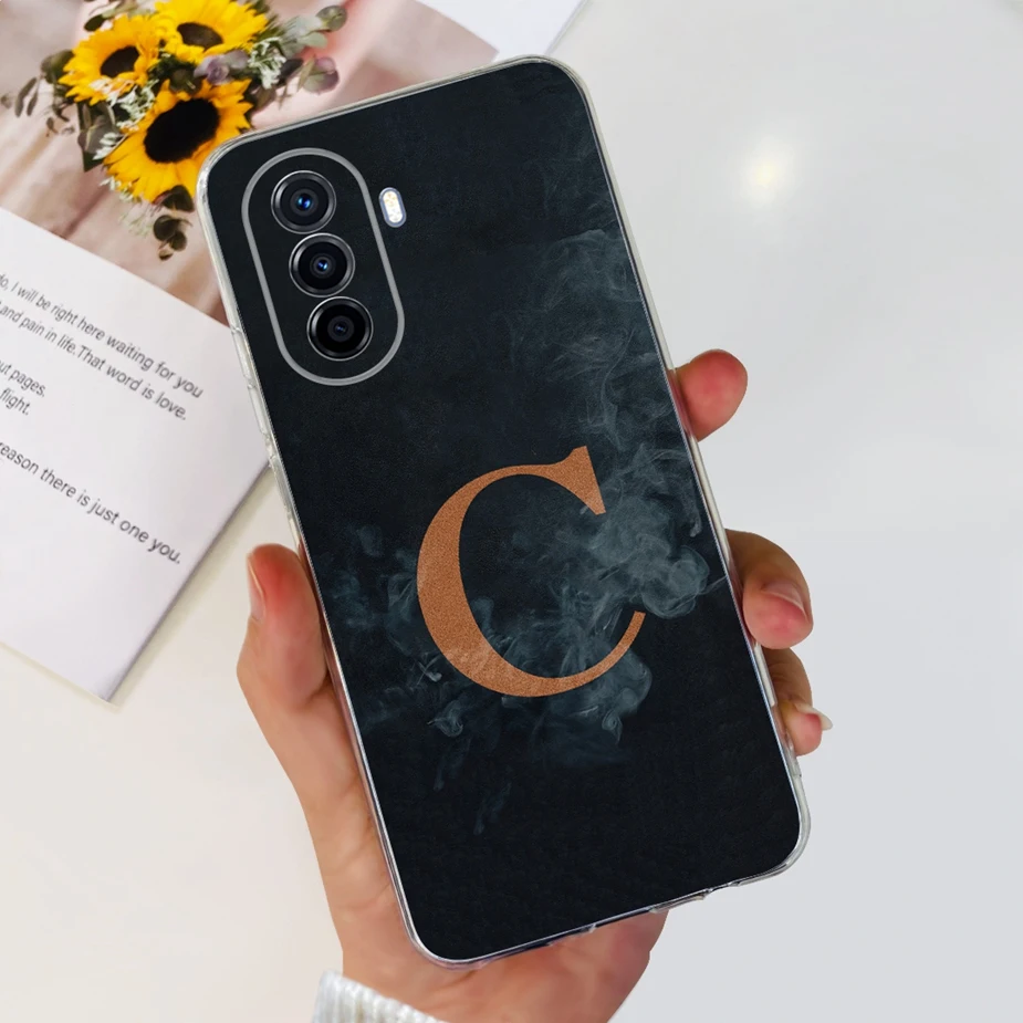 Funda de silicona con letras para teléfono móvil, carcasa de TPU suave con estilo para Huawei Nova Y70 Plus, MGA-LX9 - imagen 4