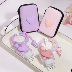 Funda Protectora Cable iPhone 11-16 Pro Max – Corazón 3D