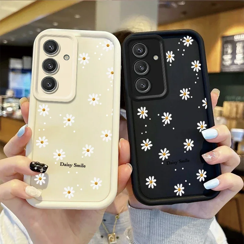 Funda blanda con estampado de sonrisa bonita INS Daisy para Motorola MOTO G75 G15 G05 G85 G35 G54 Edge 50 60 Fusion, funda de silicona a prueba de golpes Couqe - imagen 3