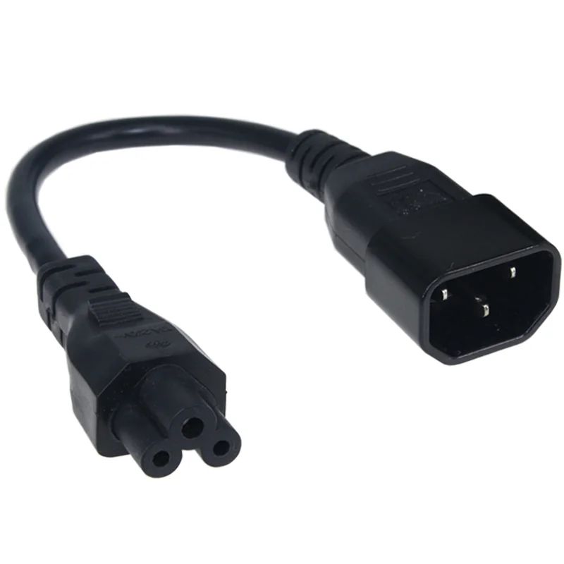 Cable adaptador divisor de Cable de alimentación IEC320 C14 a IEC320 C13 + C5 Y de 20cm para escáner y impresora de Monitor de PC - imagen 2
